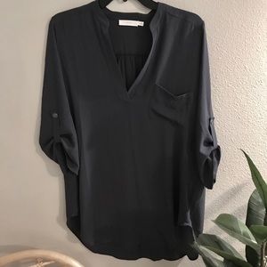 LUSH Dark Grey blouse